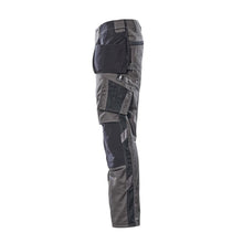 Broek met hangende zakken, lichtgewicht broek, donker antraciet/zwart