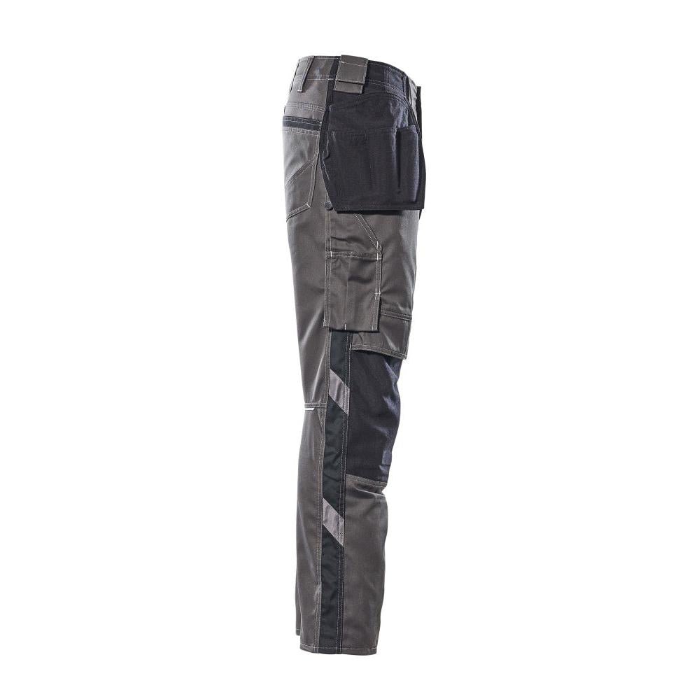 Broek met hangende zakken, lichtgewicht broek, donker antraciet/zwart