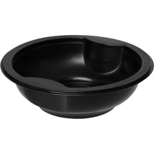 Die Duni GmbH Multi-Schale Schwarz PP+MIN 153x153 ist eine schwarze, runde Schale mit zwei flachen Einbuchtungen am Rand - ideal zum separaten Servieren von Speisen in der Schalen Küche.