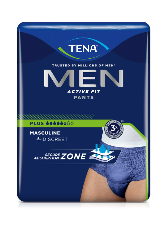 Tena Men Active Fit Pants plus incontinentiebroek, blauw