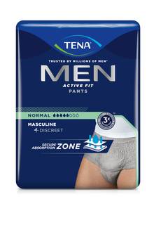 Tena Men Active Fit broek Normale incontinentiebroek, grijs