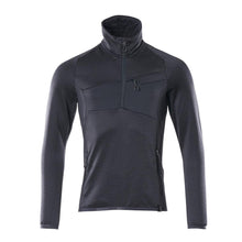 Fleece trui met microfleece jack met korte rits