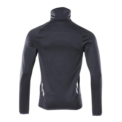 Fleece trui met microfleece jack met korte rits