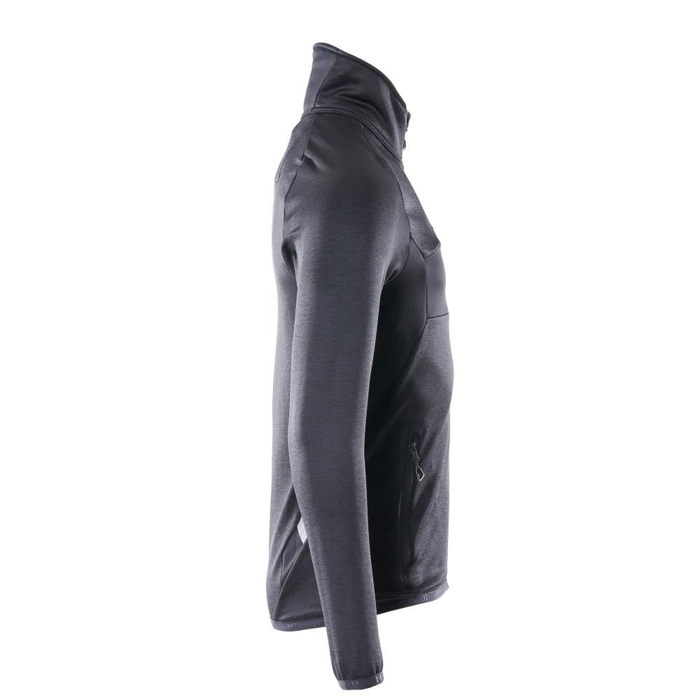 Fleece trui met microfleece jack met korte rits