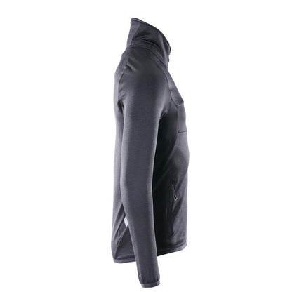 Fleece trui met microfleece jack met korte rits