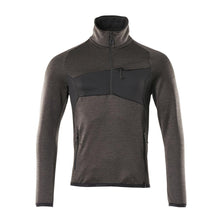Fleece trui met microfleece jack met korte rits