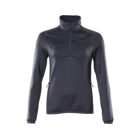 Fleecetrui met korte ritssluiting, microfleece damesjack