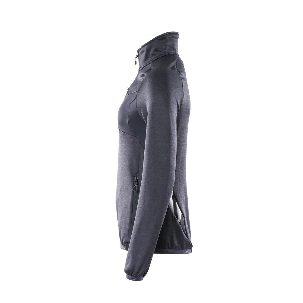 Fleecetrui met korte ritssluiting, microfleece damesjack