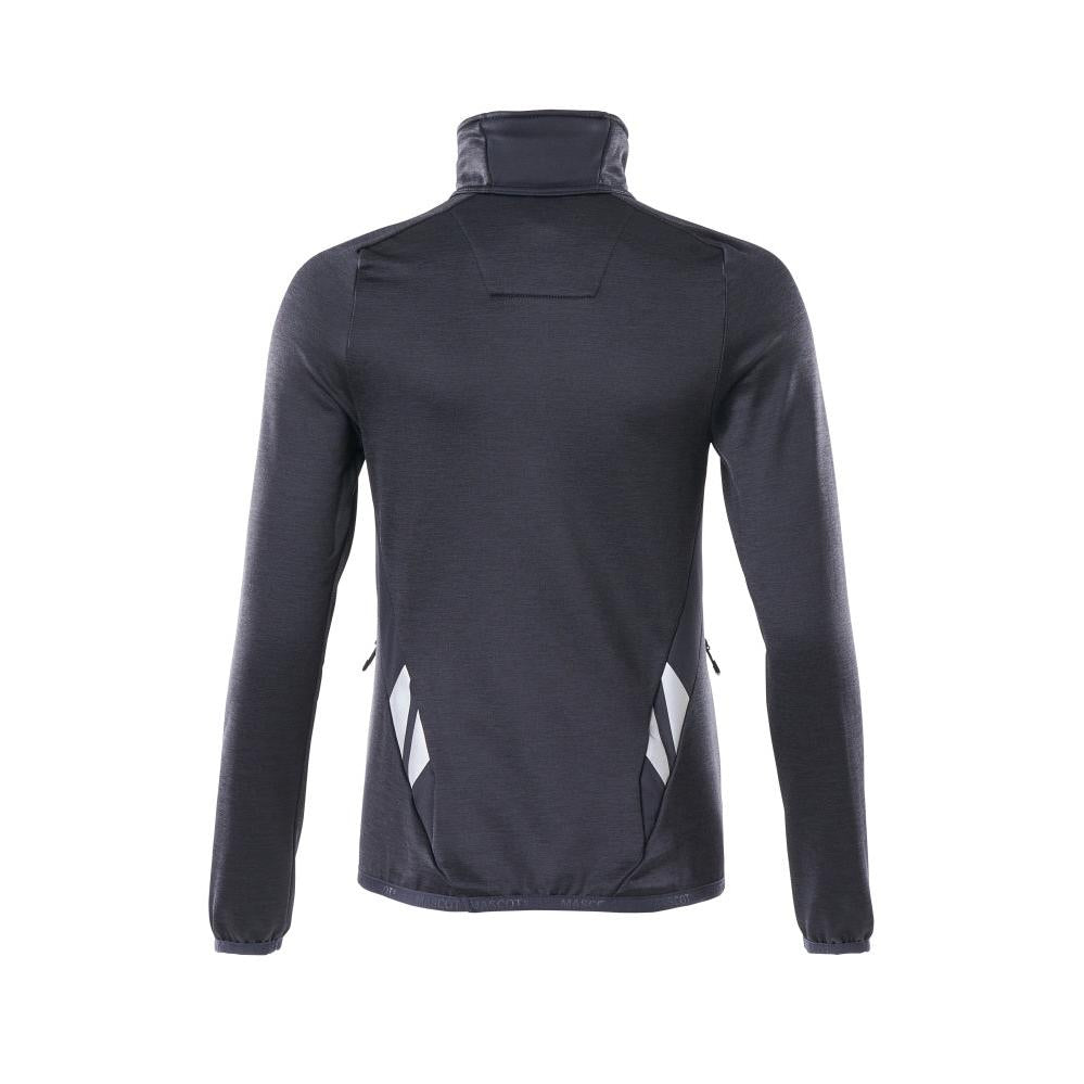 Fleecetrui met korte ritssluiting, microfleece damesjack
