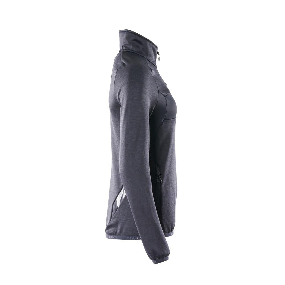 Fleecetrui met korte ritssluiting, microfleece damesjack