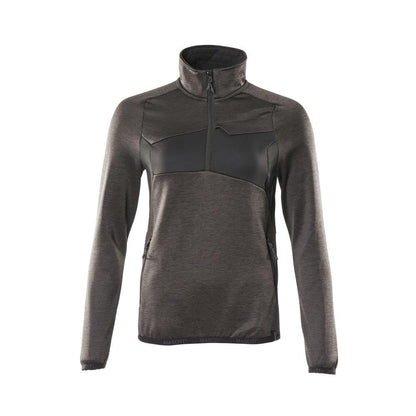 Fleecetrui met korte ritssluiting, microfleece damesjack