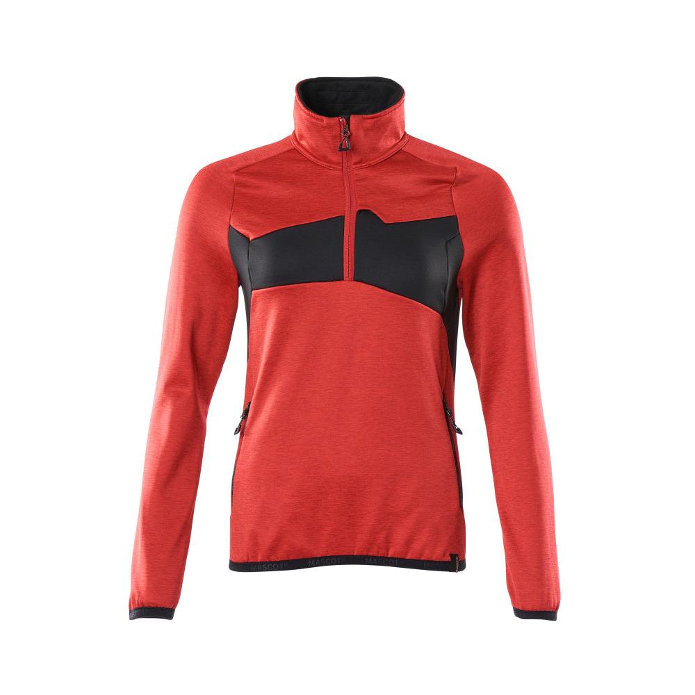 Fleecetrui met korte ritssluiting, microfleece damesjack