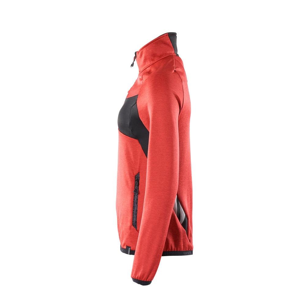 Fleecetrui met korte ritssluiting, microfleece damesjack