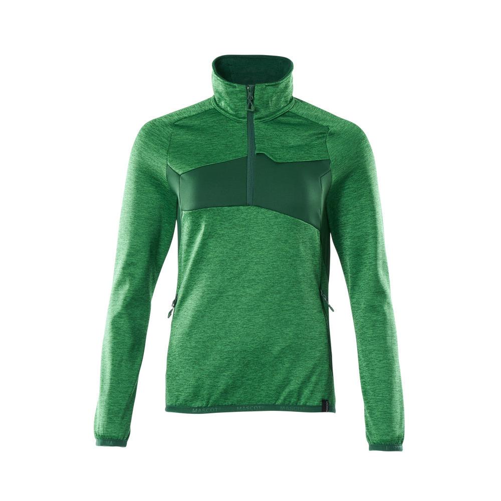 Fleecetrui met korte ritssluiting, microfleece damesjack