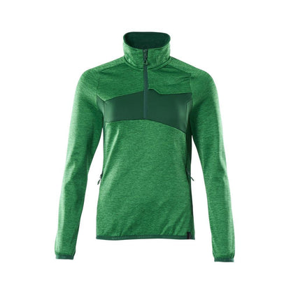 Fleecetrui met korte ritssluiting, microfleece damesjack