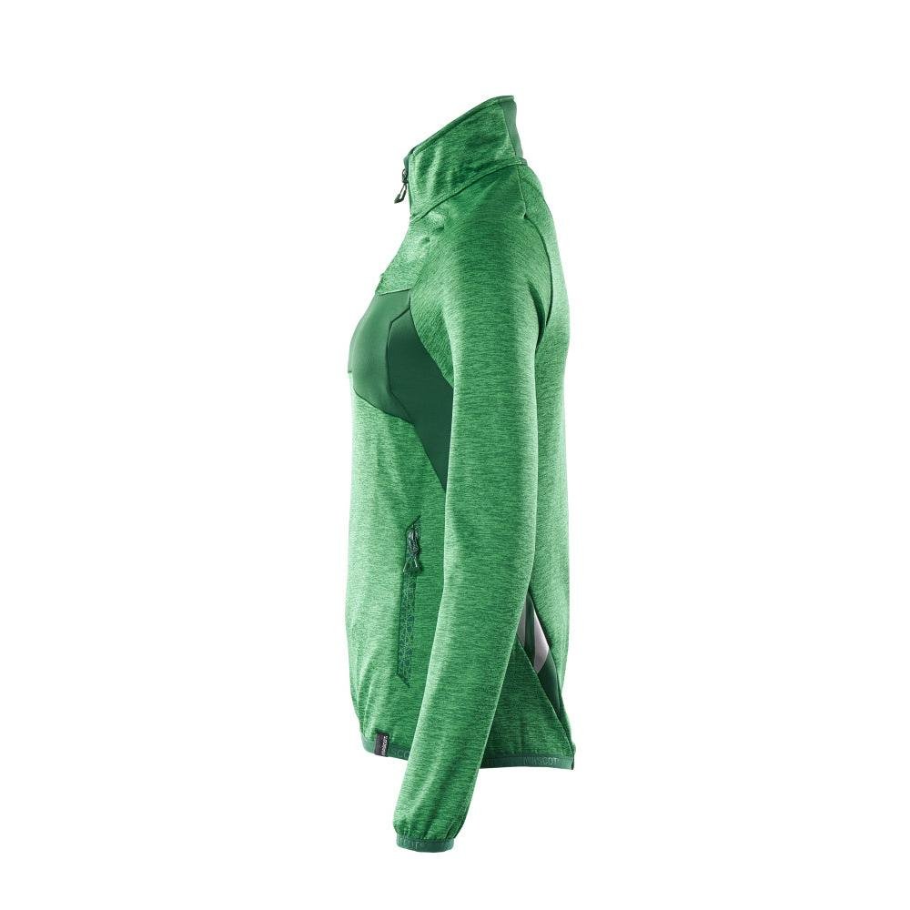 Fleecetrui met korte ritssluiting, microfleece damesjack