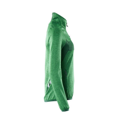 Fleecetrui met korte ritssluiting, microfleece damesjack
