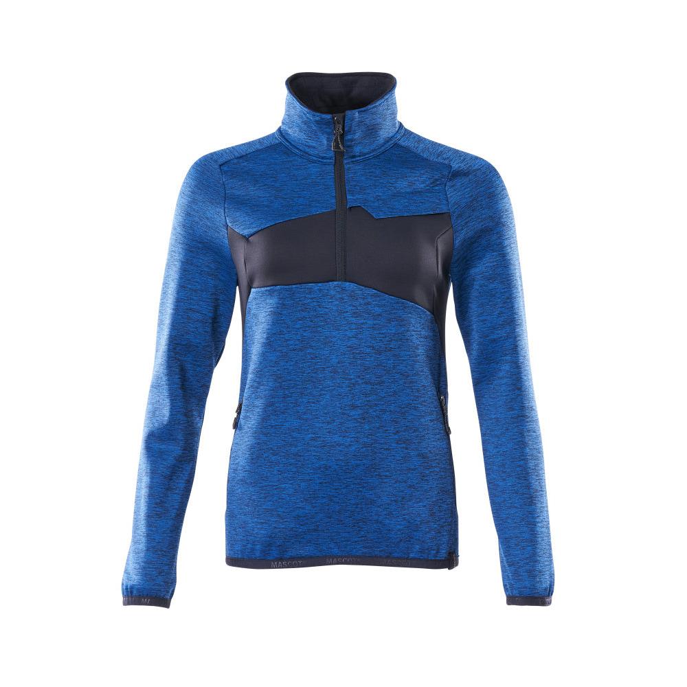 Fleecetrui met korte ritssluiting, microfleece damesjack