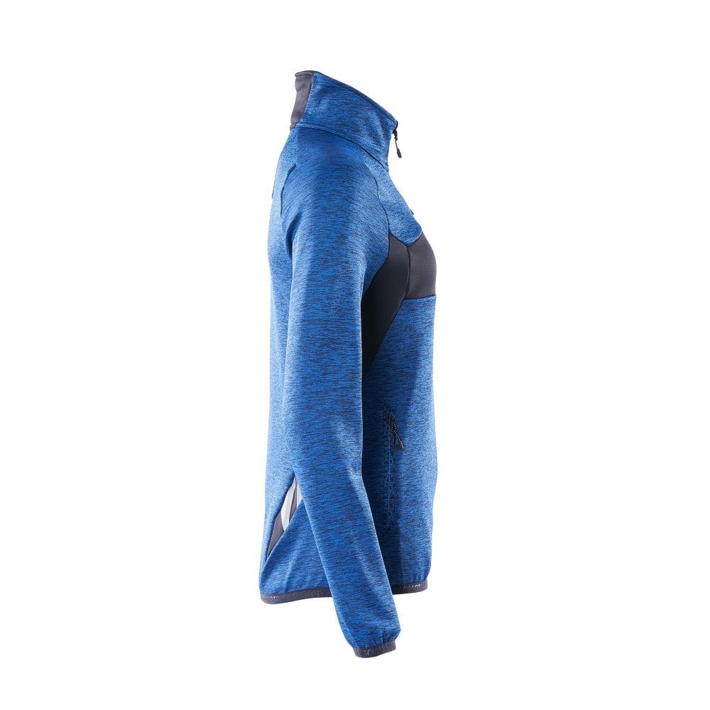 Fleecetrui met korte ritssluiting, microfleece damesjack