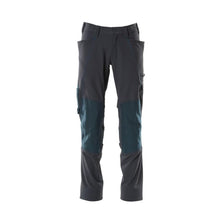 Broek, kniezakken, ULTIMATE STRETCH broek, zwartblauw