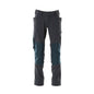 Broek, kniezakken, ULTIMATE STRETCH broek, zwartblauw