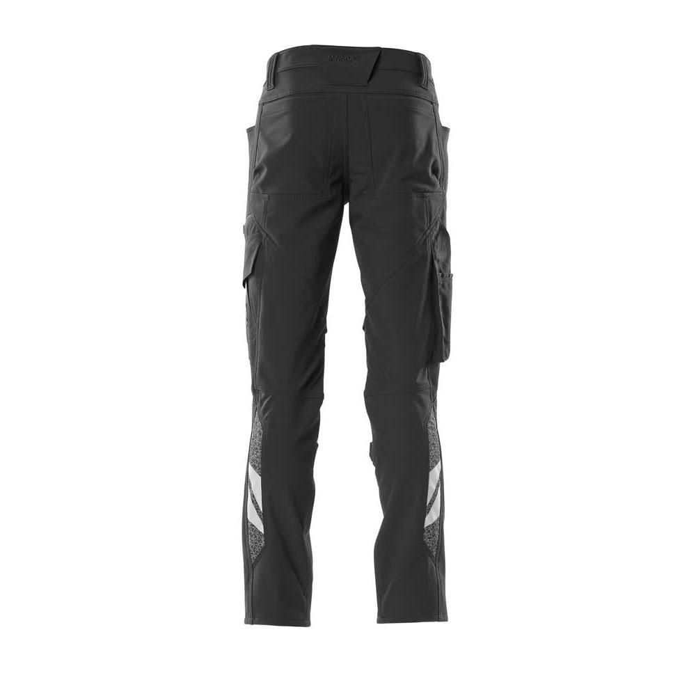 Broek, kniezakken, ULTIMATE STRETCH broek, zwart