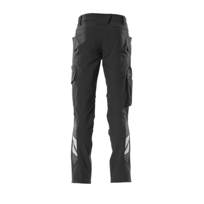 Broek, kniezakken, ULTIMATE STRETCH broek, zwart