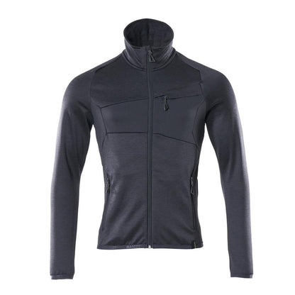 Fleece trui met microfleece jack met ritssluiting