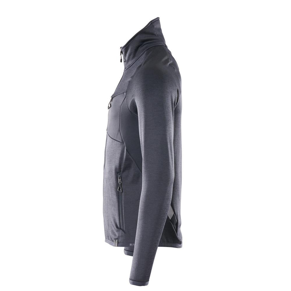 Fleece trui met microfleece jack met ritssluiting