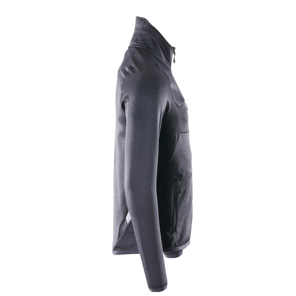 Fleece trui met microfleece jack met ritssluiting