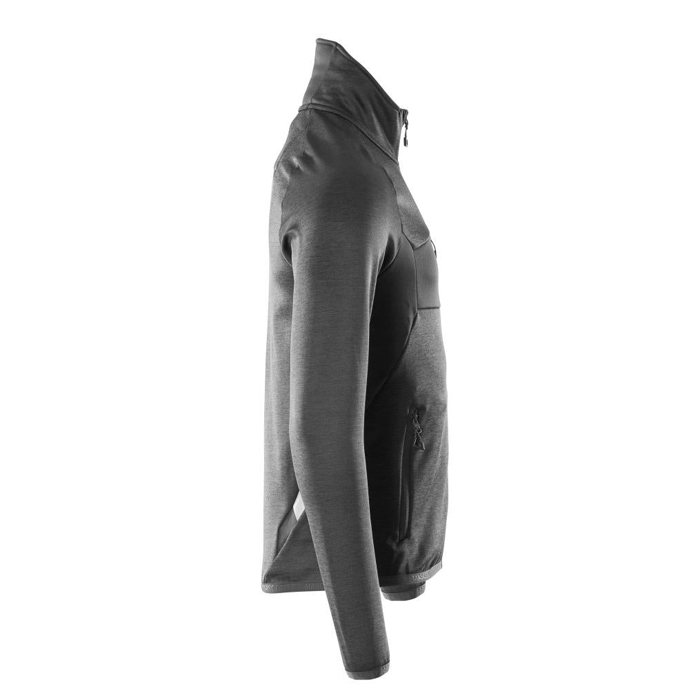 Fleece trui met microfleece jack met ritssluiting