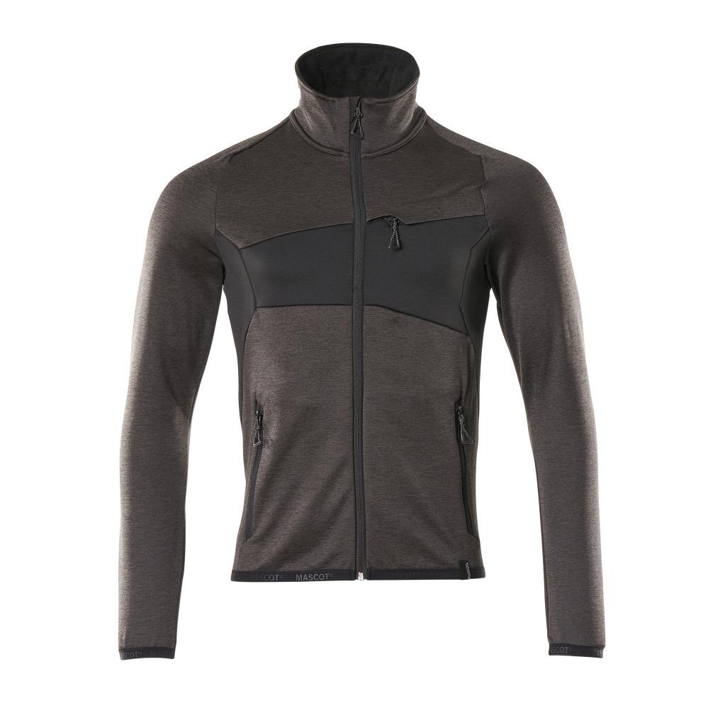 Fleece trui met microfleece jack met ritssluiting