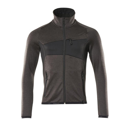 Fleece trui met microfleece jack met ritssluiting