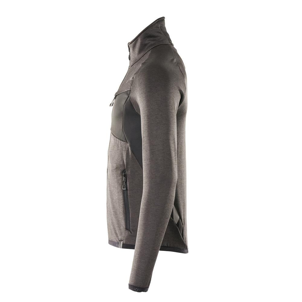 Fleece trui met microfleece jack met ritssluiting