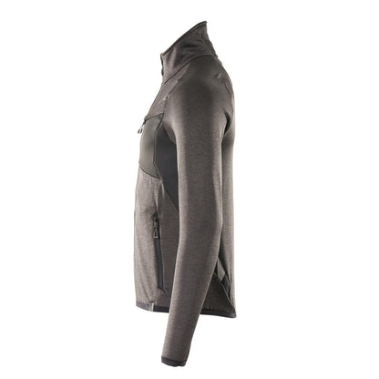 Fleece trui met microfleece jack met ritssluiting