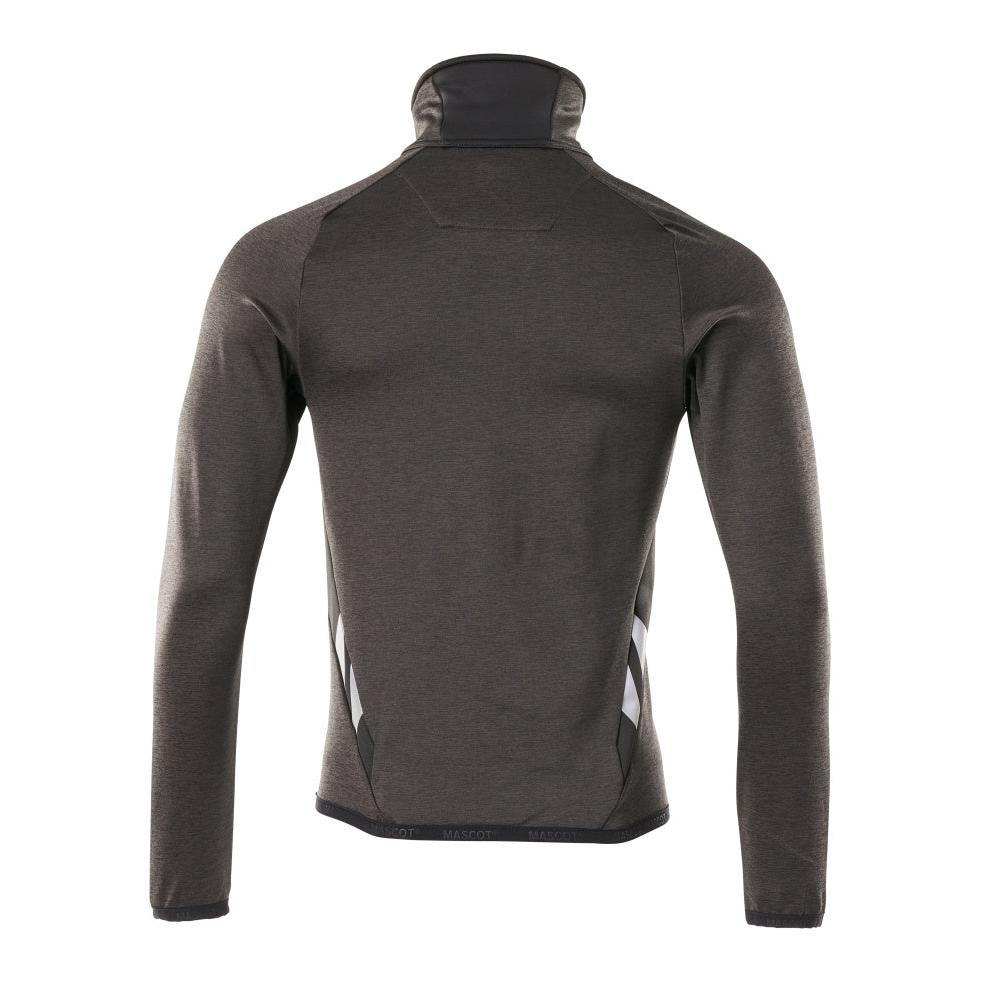 Fleece trui met microfleece jack met ritssluiting