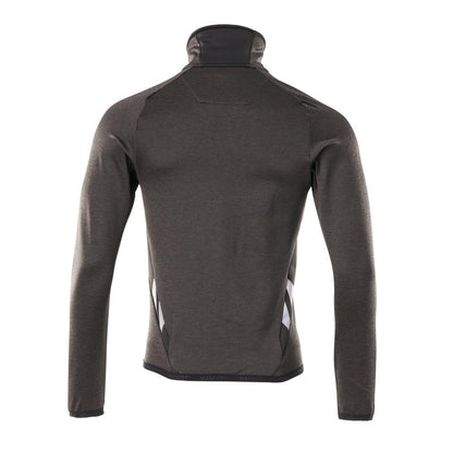 Fleece trui met microfleece jack met ritssluiting