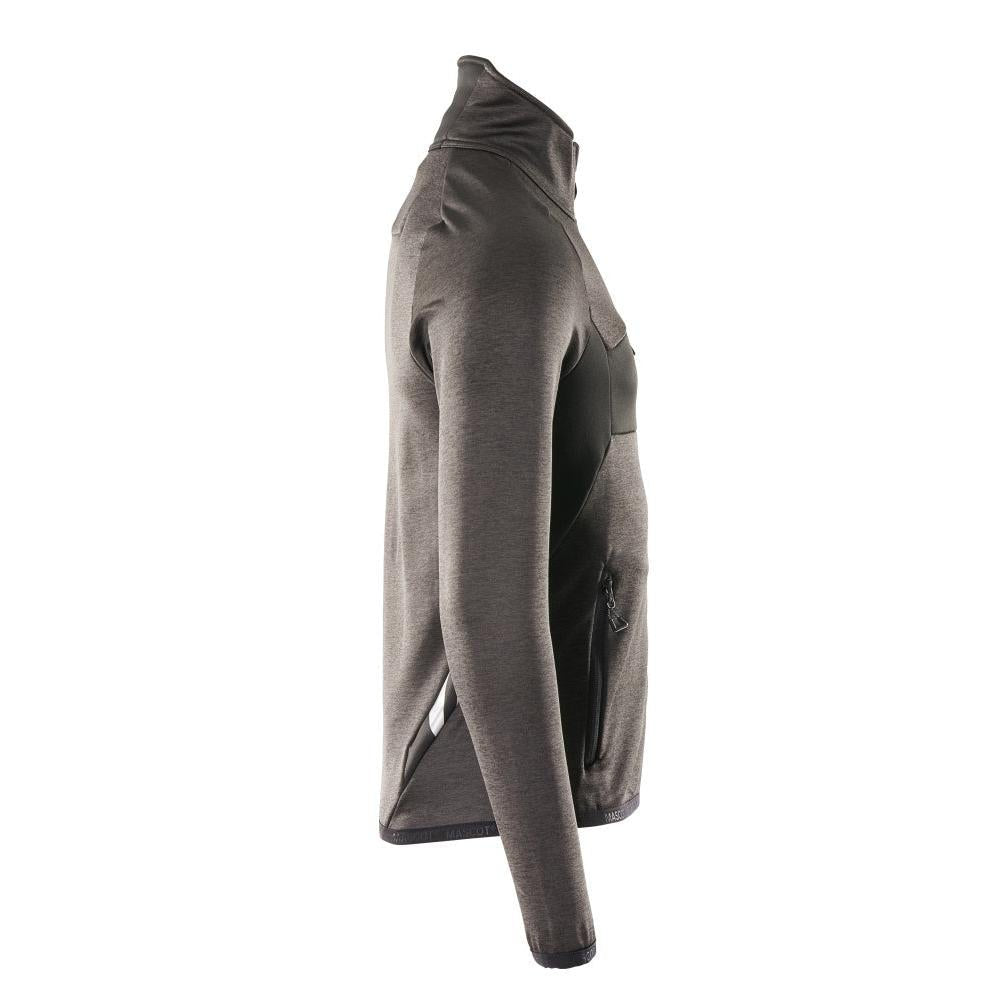 Fleece trui met microfleece jack met ritssluiting