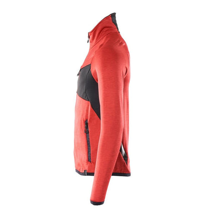 Fleece trui met microfleece jack met ritssluiting