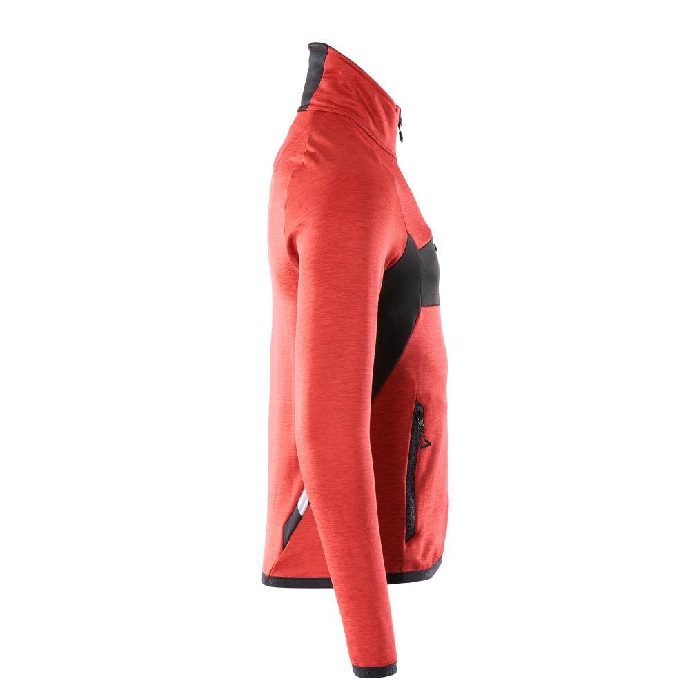 Fleece trui met microfleece jack met ritssluiting