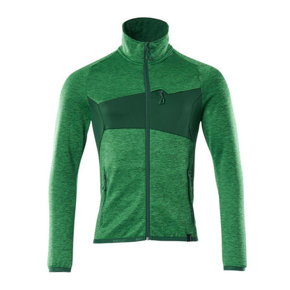 Fleece trui met microfleece jack met ritssluiting
