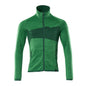 Fleece trui met microfleece jack met ritssluiting