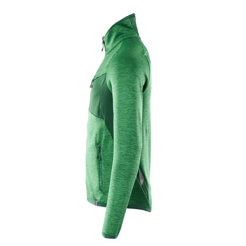 Fleece trui met microfleece jack met ritssluiting
