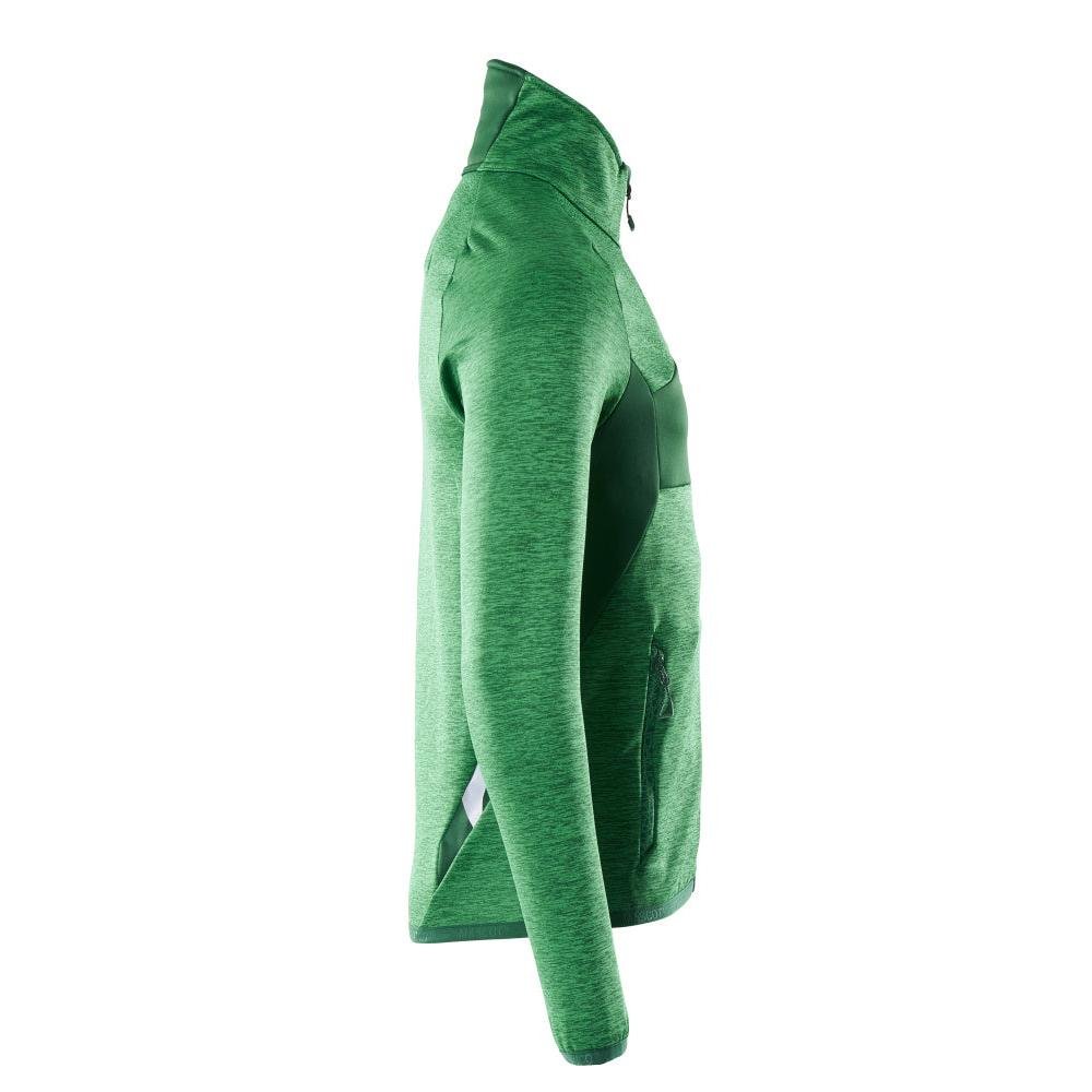 Fleece trui met microfleece jack met ritssluiting