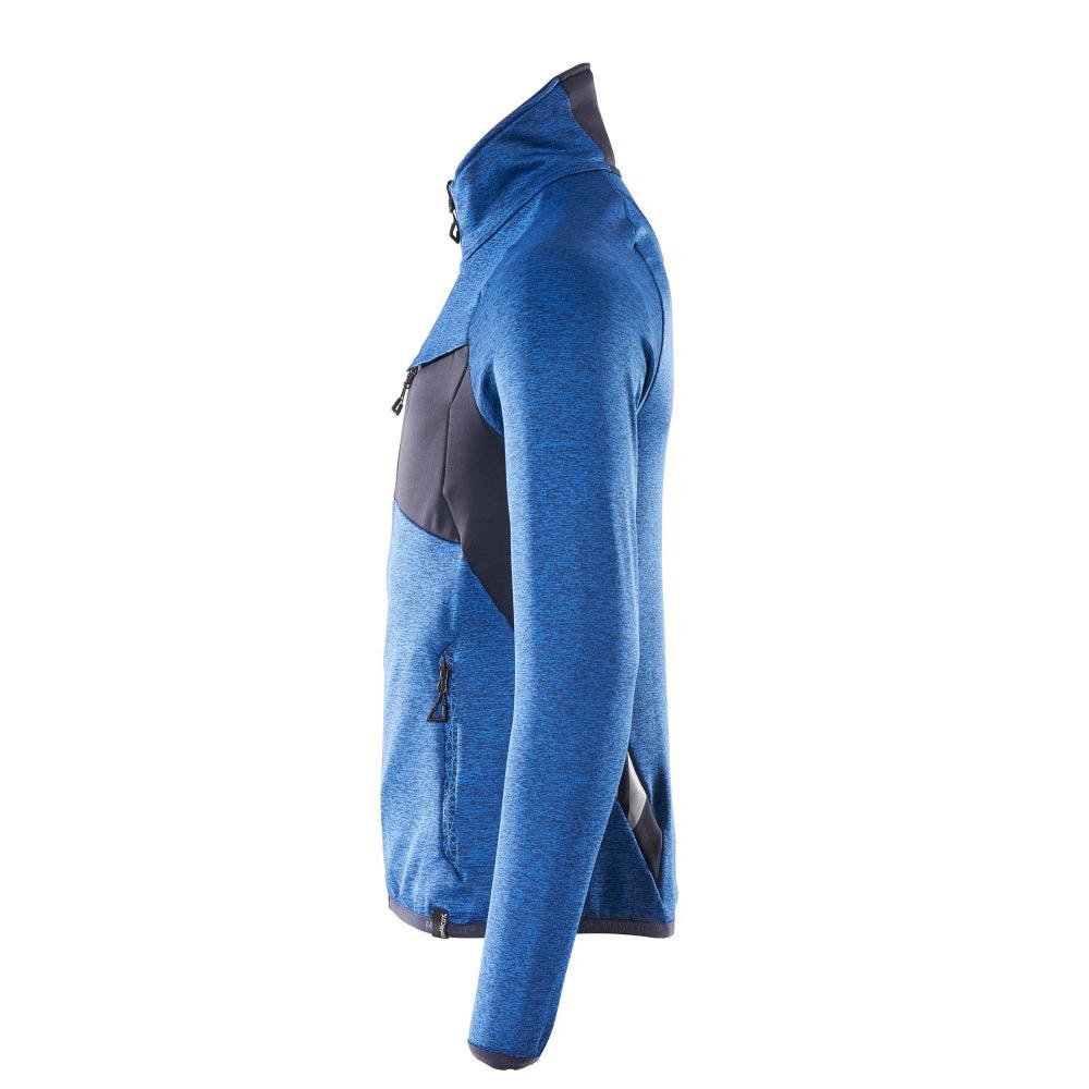 Fleece trui met microfleece jack met ritssluiting