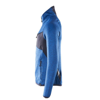 Fleece trui met microfleece jack met ritssluiting