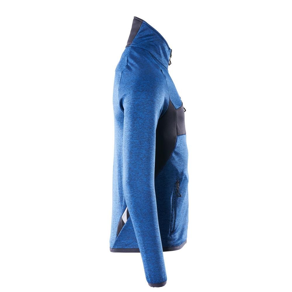 Fleece trui met microfleece jack met ritssluiting