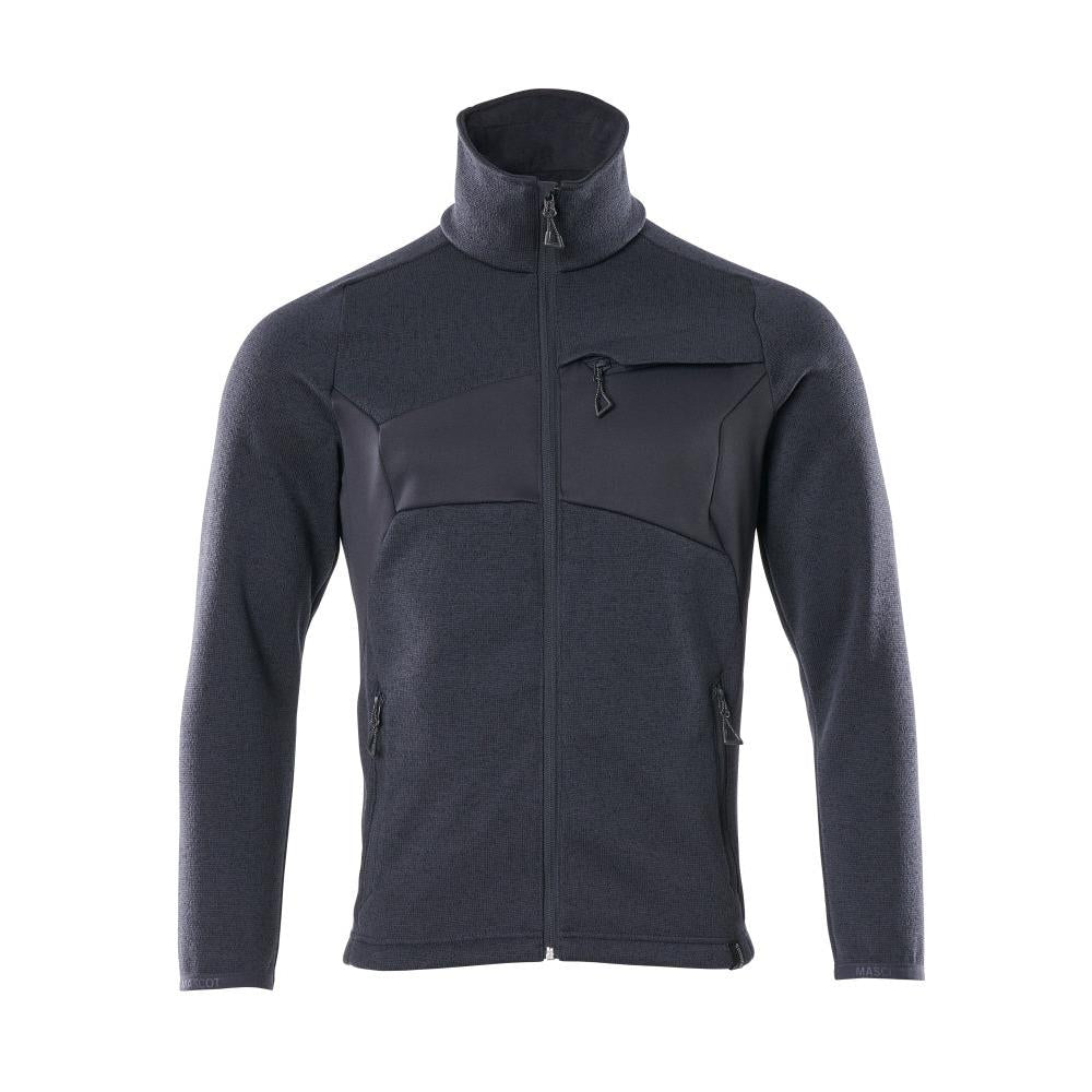 Gebreide trui met ritsvest