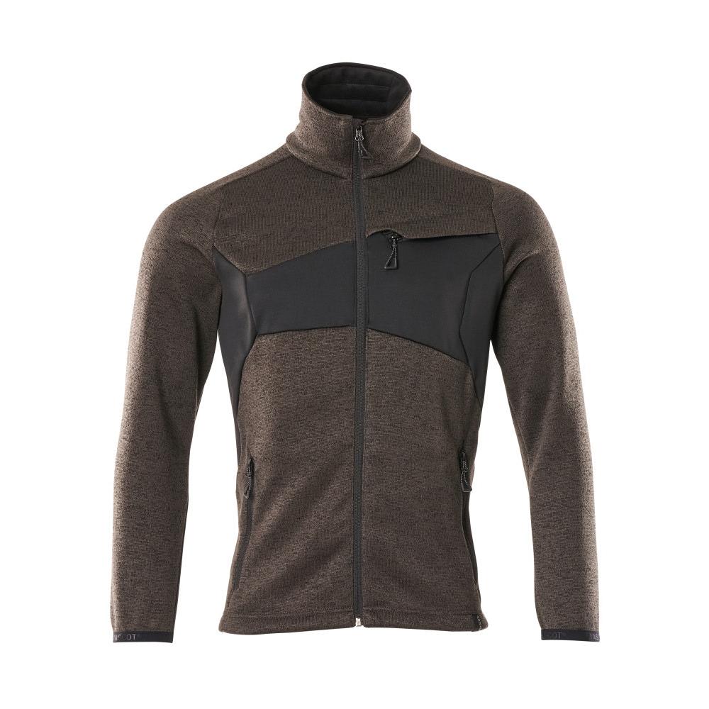 Gebreide trui met ritsvest