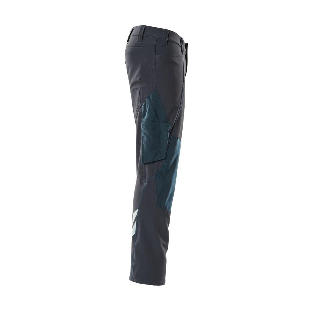 Broek, kniezakken, ULTIMATE STRETCH broek, zwartblauw
